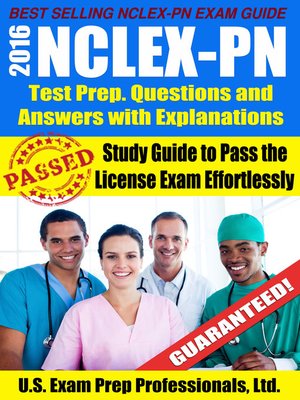 cover image of 2016 NCLEX-PN Test Prep Questions and Answers with Explanations